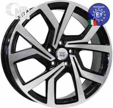 Диски WSP Italy Volkswagen (W469) Giza 7,5x18 5x100 ET51 DIA57,1 (gloss black polished)